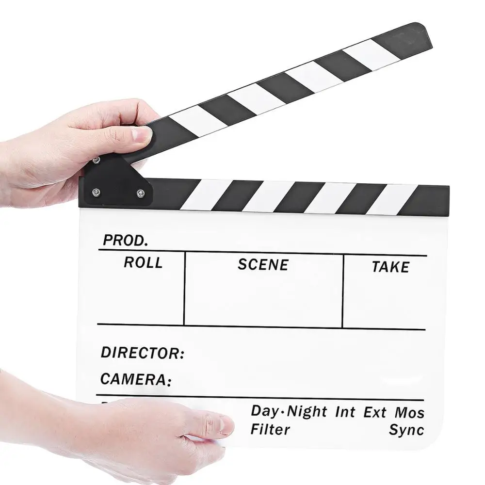 Película de acción de corte tablilla Director escena Badajo Board Pizarra