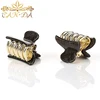 Super mini elegant design black golden hair claws special design black hair claws