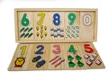 Small Montessori Game Math Teaching Self Correcting Number Puzzles Matching Plate Calculation Mathematical Educational Toys