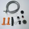 T-handle black rubber toggle latch with stainless
