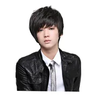 

Factory Wholesale Men Wig Korean Fashion Student Short Bob Wig Natural Hair Wig