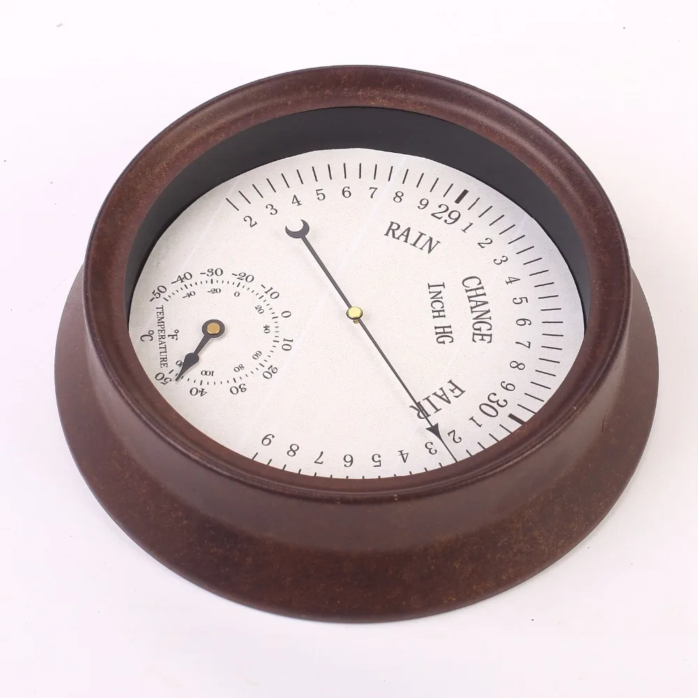 Gift 8inch Rustic Style Mechanical Garden Wall Weather Forecast Station