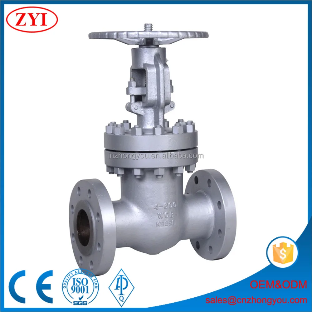 DIN standard body material WCB gate valve