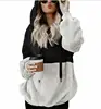 Amazon AliExpress Ebay Explosion models Europe and America long-sleeved hooded splice women's sweater