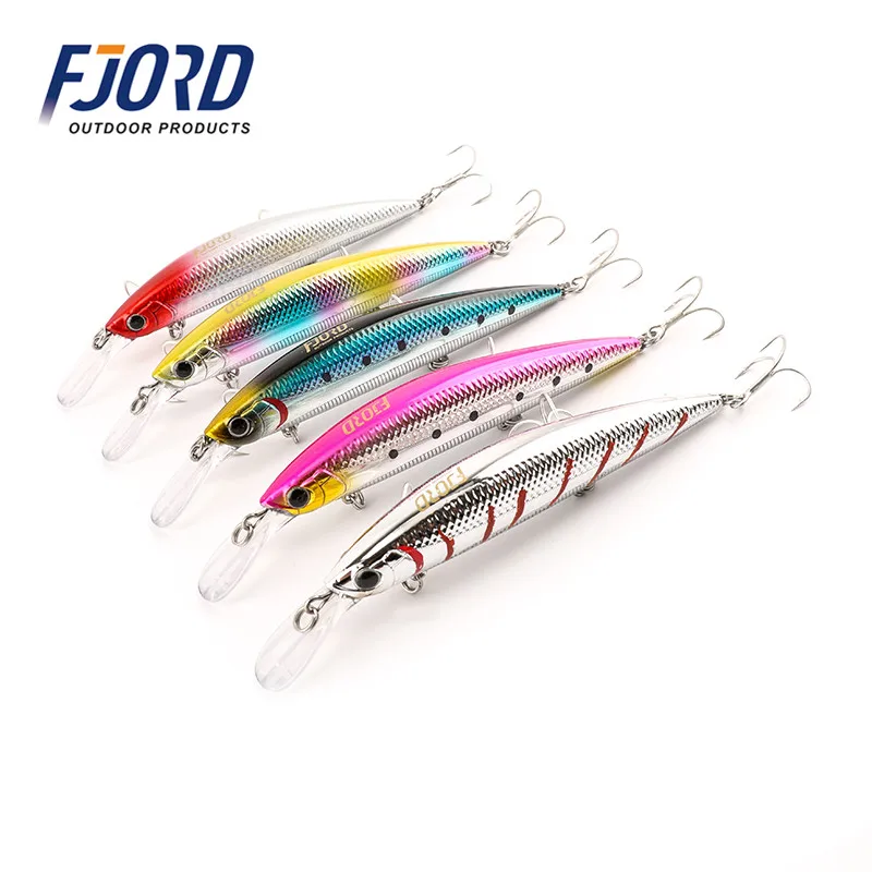 

FJORD In stock 110mm 37g High quality and good price sinking hard minnow lures, Customized