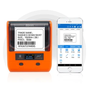 PUTY 80mm USB Bluetooth Portable Thermal Label Printer