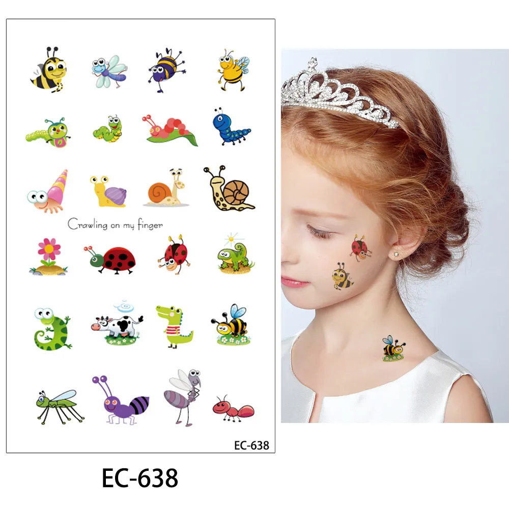 

Cute And Lovely Make Up Temporary NewTattoos For Children, Colorful / customized