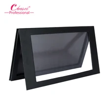 Preto um Grande Vazio, magnético Da Paleta Da Sombra, Professional Nu Maquiagem Stroage, Private Label Em Branco Padrão, Preencher 18*36mm bandejas
