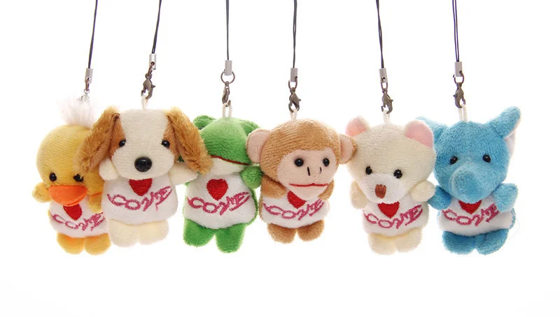 monkey plush keychain