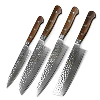 

4PC professional Japanese damascus kitchen knife set