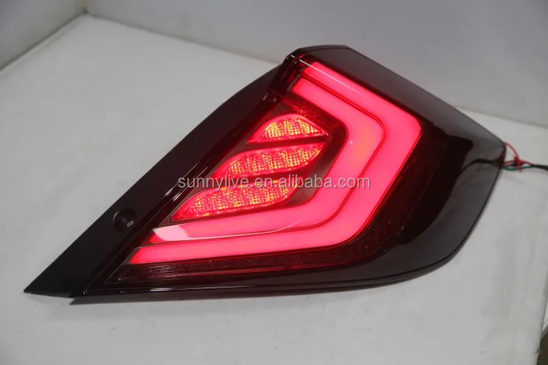 For HONDA Civic 10 gernareation LED Tail Light Year Smoke Black