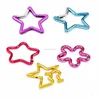 Fashion style Colorful Aluminum Snap Hook,Star shaped Aluminum Carabine Snap Hook