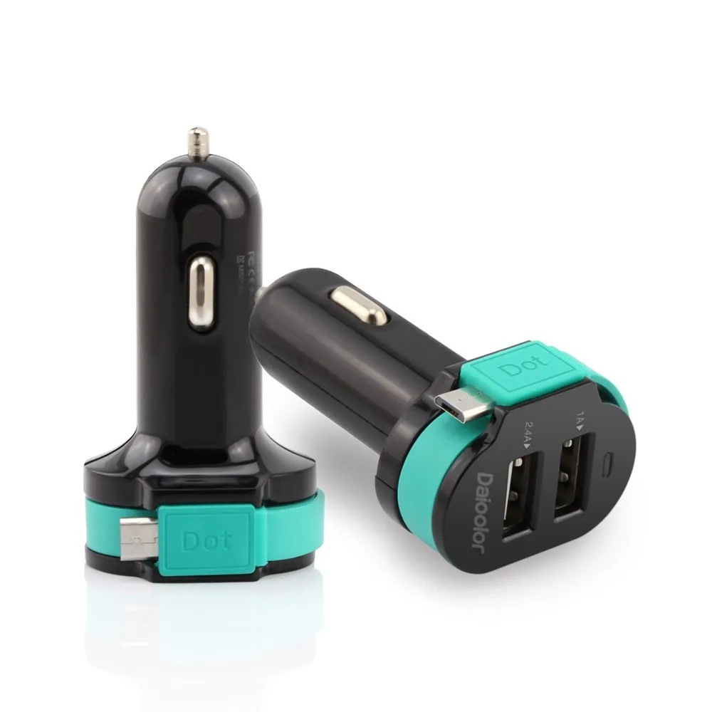 New Dual Usb Car Charger Fast Charging Car Adapter For Iphone And