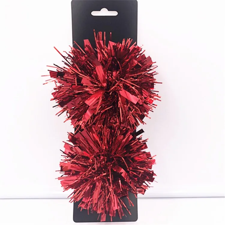 Ecofriendly Christmas Tinsel Ball Metallic Pom Pom Ball Tinsel Pompom Buy Christmas Tinsel