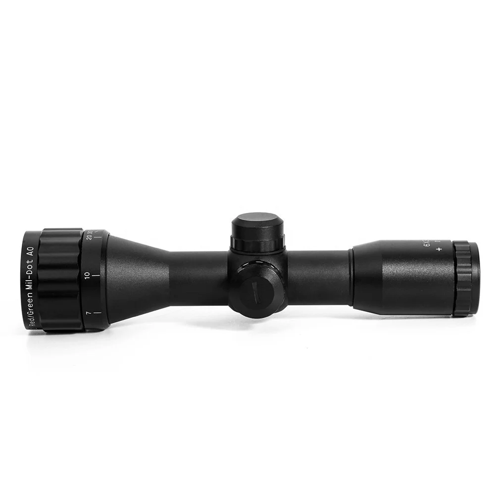 

HY4x32 AO Mil-Dot Illuminated Reticle Hunting Riflescope Tactical Optical Sight Rifle Scope, Black
