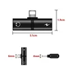 2 In 1 Earphone Accessories Charging Cable for iPhone 11 xr x xs max Headphone Audio charge 3.5 MM Splitter Ear Phone Adapter