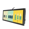 Ultra wide lcd display 28 inch shelf stretched bar commercial lcd screen