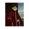 Jacopo Tintoretto Giclee Canvas Print Paintings Poster Reproduction Fine Art Wall Decor(?Portrait Of A Venetian Procurator)