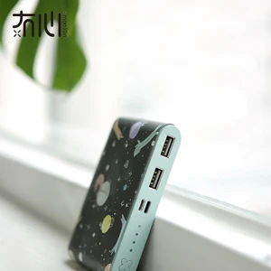 Maoxin original powerbank 10000 mah cute fruit mini potable slim dual usb output micro lightning dual input pocket power bank