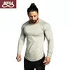 Man Long Sleeve Gym Shirt Fitness Ropa Hombre Sports Apparel Wear