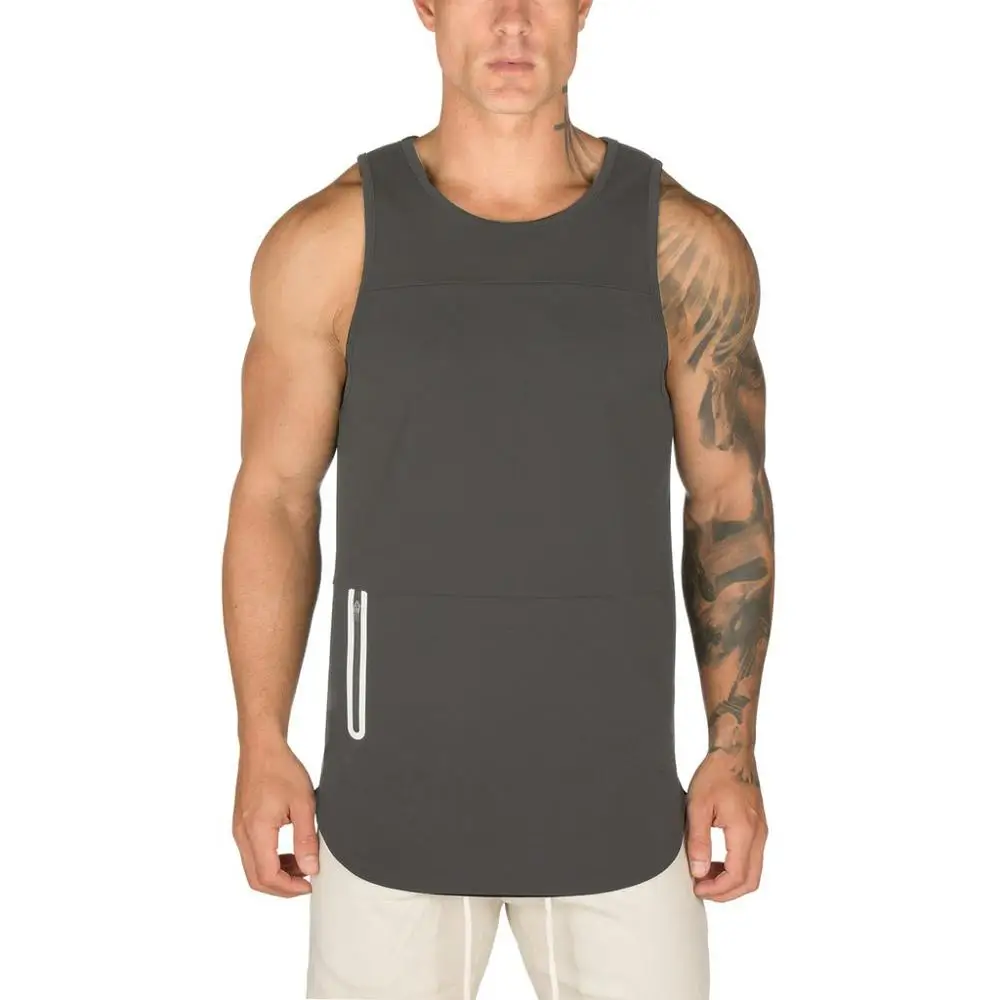 

Performance T Shirt Loose Fitted Sporting Clothing Men Crop Tops Tank Top