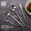 Top quality flatware cutlery stainless steel dinnerware sets silver cutlery for wedding hire