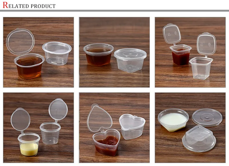 Leakproof Plastic Pp Disposable Sauce Cup Wth Lid Buy Sauce Cup