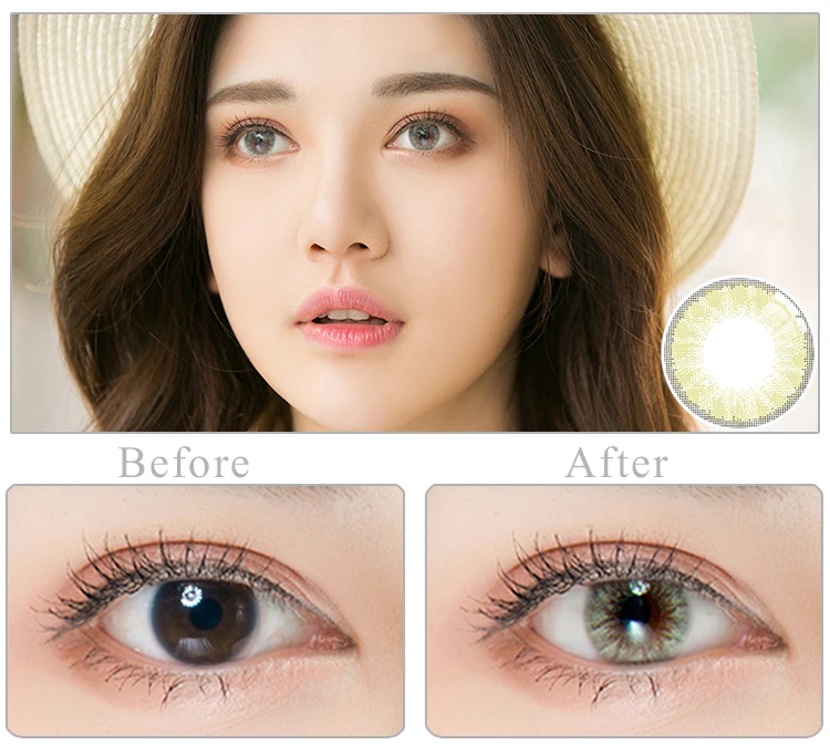 14.2mm Eye Cosmetic Sweety Contact Lenses Japanese Honey Cosmetic