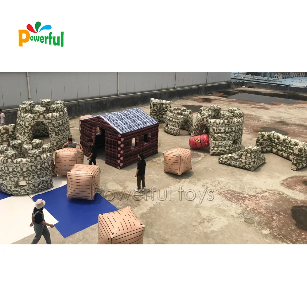 paintball bunkers inflatable giant castle  arena for CS games