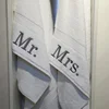 Authentic Hotel and Spa Embroidered 'Mr.' and 'Mrs.' Turkish Cotton Hand Towel