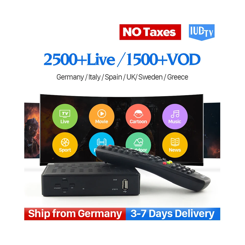 

IUDTV IPTV Channels Ex Yu IPTV Account Code 1 Year with 4K IPTV Box Indian Blomc-1, N/a