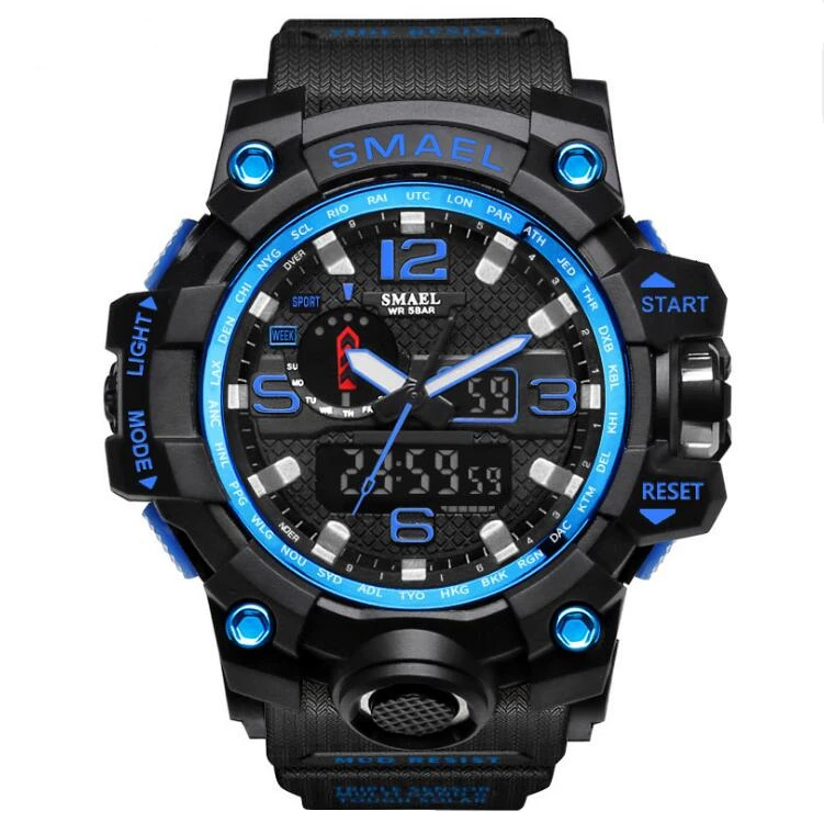 

Cheap watch 2019 Men Water Resistance 50m Digital Military Multifunction Rubber Band Sports Watches