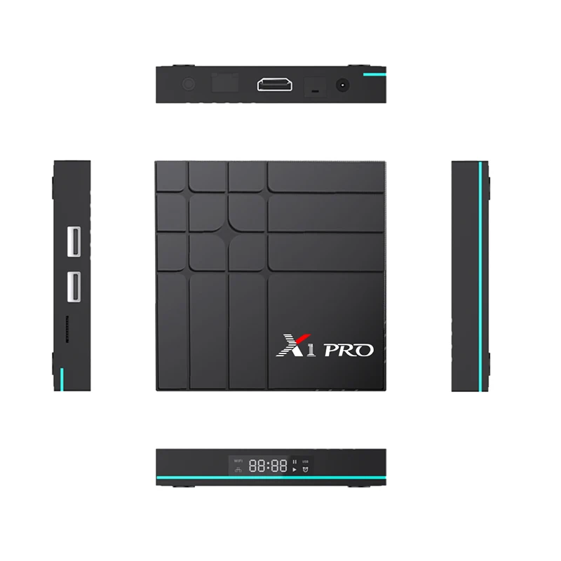 

2019 New Products X1 PRO RK3318 2G 16G 4k set top box android 9.0
