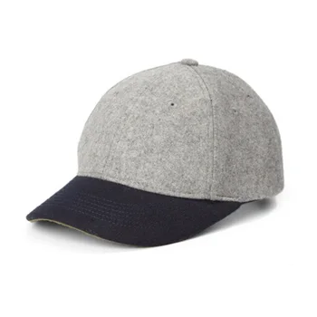 grey wool baseball cap