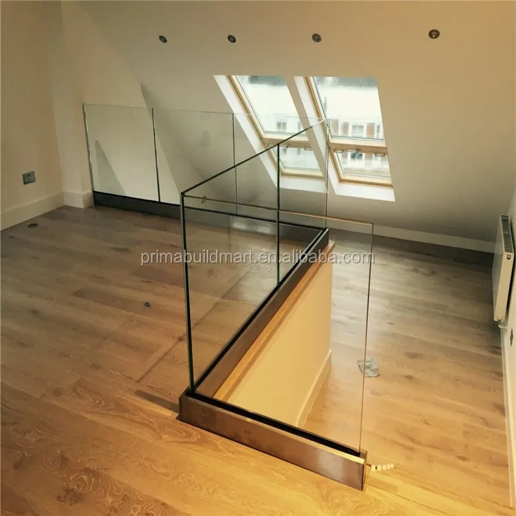 U Shape Aluminium Channel For Frameless10/12mm/15mm Glass Railings ...