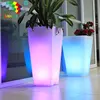 LED Vase PE plastic planter/ led flower pot /solar flower pot