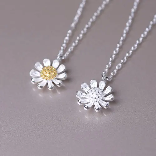 

MYLOVE beautiful daisy flower necklace 925 sterling silver jewelry wholesale