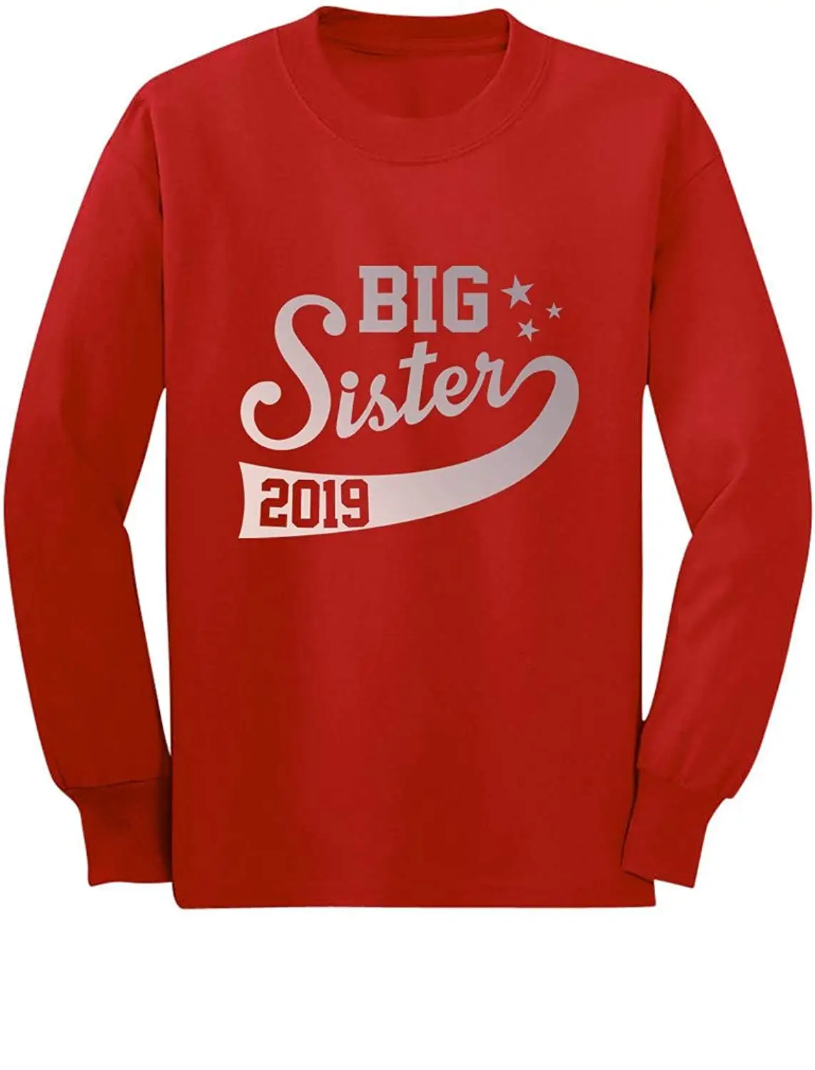 Big Sister Est 2019 Sibling Gift Idea Toddler//Kids Long Sleeve T-Shirt