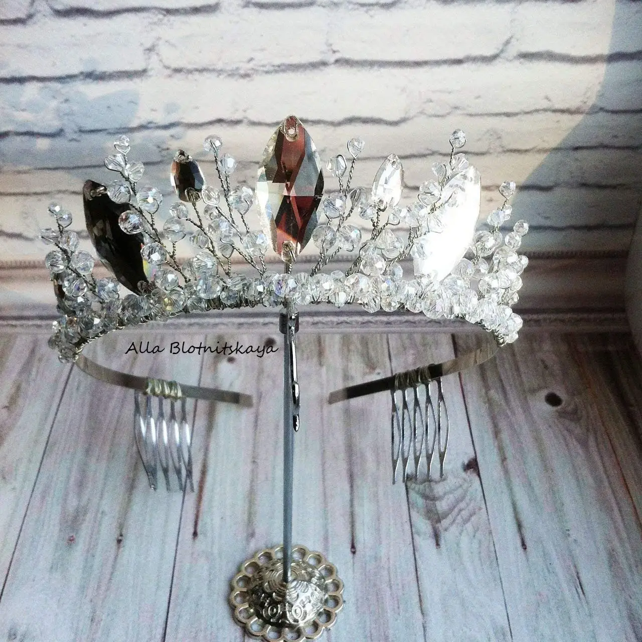 Silver Rhinestone Wedding Tiara,Princess Tiara, wedding, graduation, Royal Bridal Crown, Silver Princess Crown, Silver Bridal Tiara, Silver Tiara