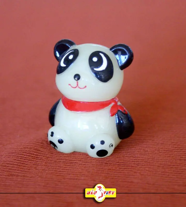 Polyresin Luminous Panda Figurine For Home Decoration Buy Polyresin