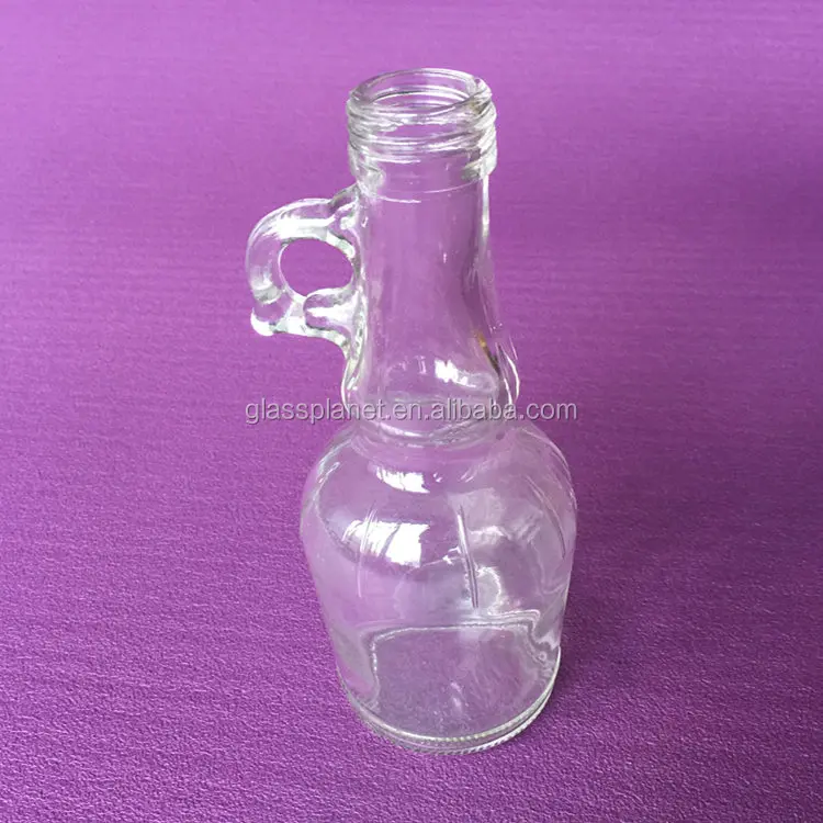 Olive Oil And Vinegar Glass Dispenser Bottle With Glass Handle,9 Ounce