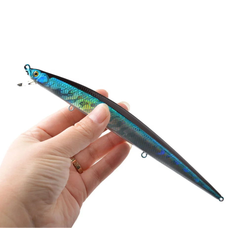 TOMA 175mm 27g large hard minnow plastic fishing lures wobbler floating artificial fish bait