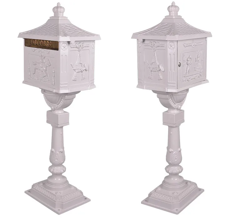 Free Standing Outdoor Cast Aluminum Letter Mailboxes Cfm05 For Sale Buy Mailboxes For Sale