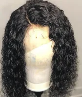 

Water wave Curly Wig Brazilian 10A Lace Front Human Hair Wigs With Baby full lace Wig Remy Hair Pre Plucked fast shipping