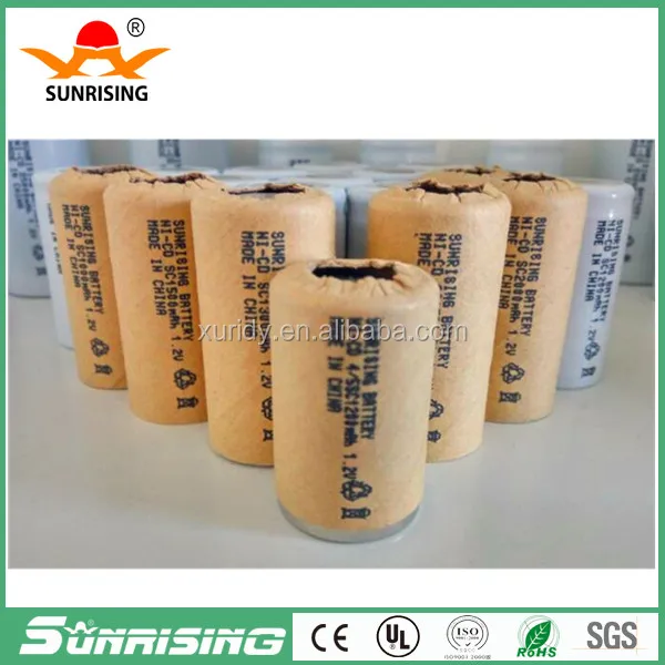 
1.2v nicd sc 1200mah rechargeable battery /ni cd sub c sc size battery 