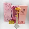 25cm 24K gold rose with crystal Eiffel Tower vase the best gifts for girlfriend