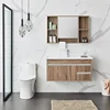 Simplify Style Wood Bathroom Furniture Plywood Custom Size Bathroom Sinks Mirror Vanity