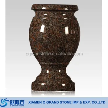 Indian Dakota Mohagony Granite Vases For Gravestones Buy