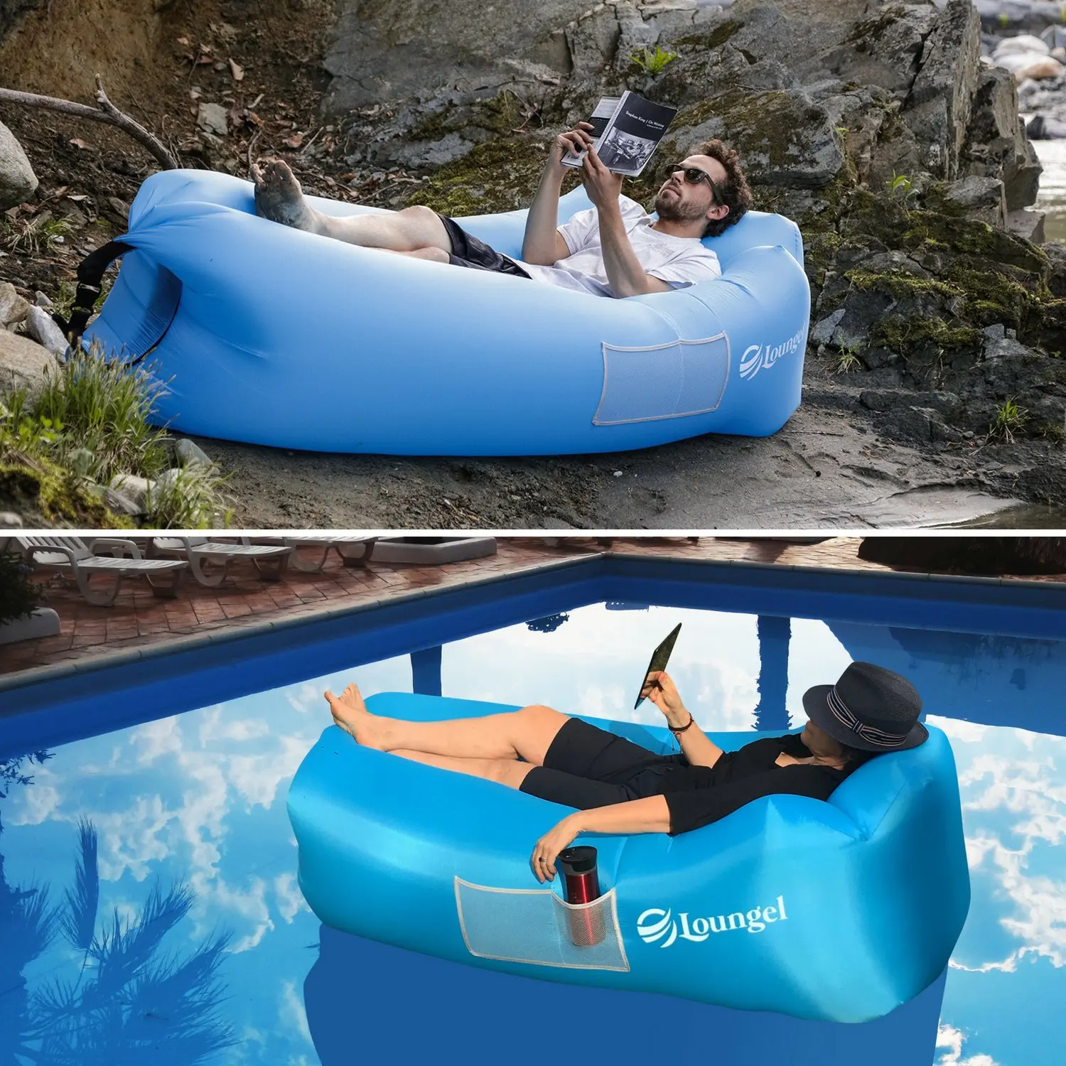 Top Quality Portable Fast Inflatable Air Sofa Bed Lounger Inflatable ...