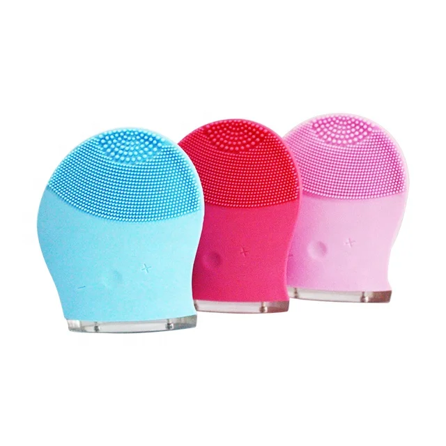 

Facial Cleansing Brush Beauty Facial Massager Tool Instrument, Pink ,red,rose red